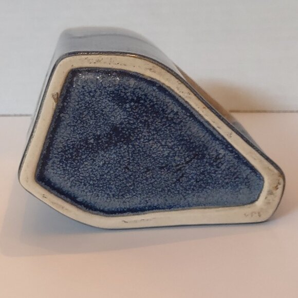 COFFEE Latte MUG TEA CUP MUG Art Deco Pottery Blue Glaze - Picture 6 of 7